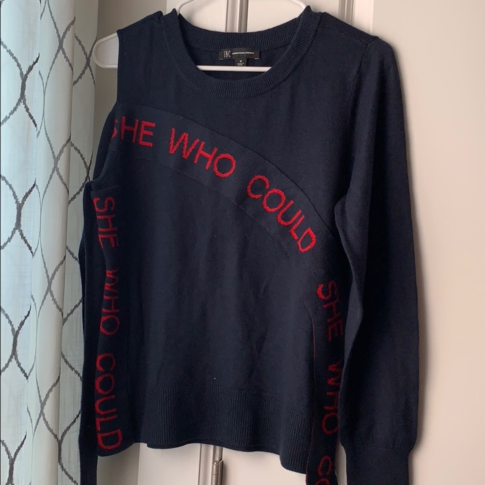 INC cold shoulder sweater NWOT